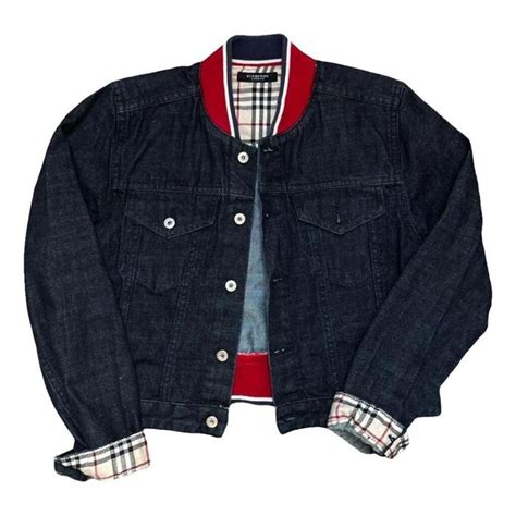 burberry vintage jackets|vintage Burberry denim jacket.